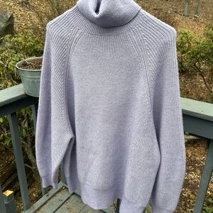 Cozy Lilac Turtleneck Sweater